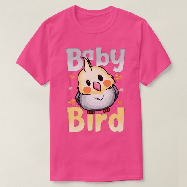 Camiseta Bebê Bird Cute Cockatiel Lover Kawaii Desenho (Frente do Design)