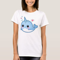 Bebê bonito do kawaii narwhal