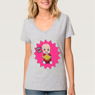 Camiseta Bebê bonito vestindo roupa de jogador de futebol