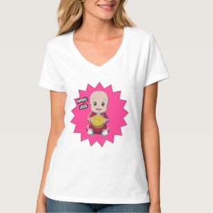Camiseta Bebê bonito vestindo roupa de jogador de futebol