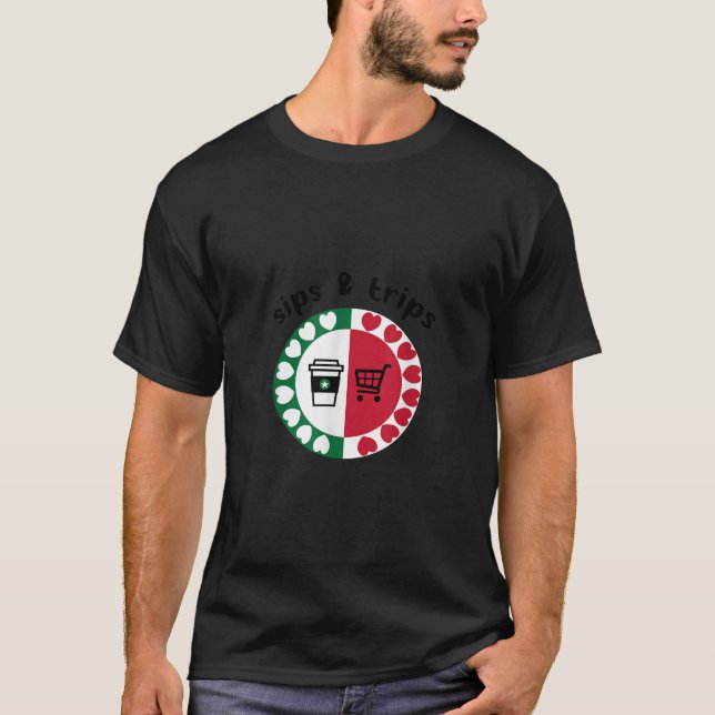 Camiseta bebe café e compra de viagens (Frente)
