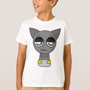 Camiseta Bebê Cinza do Sprunki!