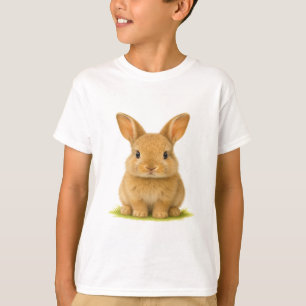 Camiseta Bebê coelhinho na grama