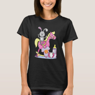 Camiseta Bebê Coelho No Cavalo Fogueiro