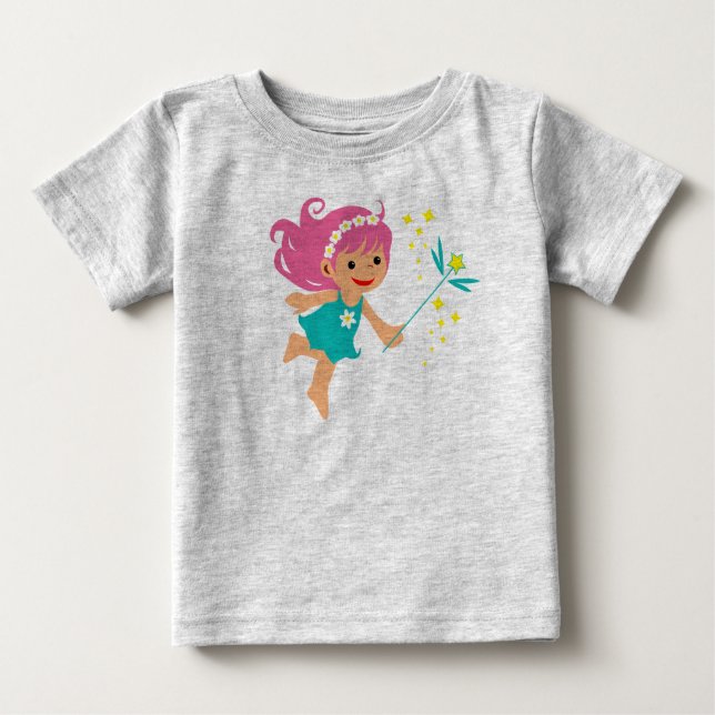 Camiseta bebê com fada (Frente)