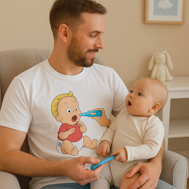 Camiseta Bebê Com Febre (Criador carregado)