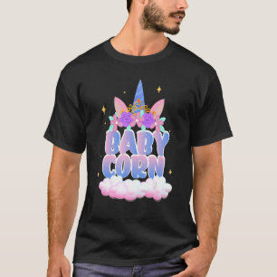 Camiseta Bebê Corn Cute Unicorn Lover Girl Aniversário