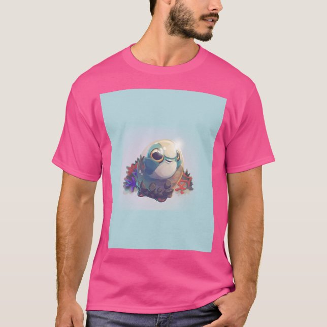 Camiseta Bebê-Cudlefish - Subnautica (Frente)