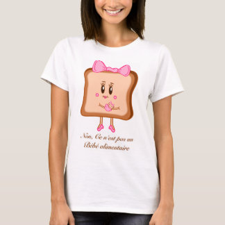 Camiseta Bebê da comida da rabanada