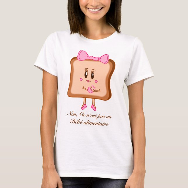 Camiseta Bebê da comida da rabanada (Frente)