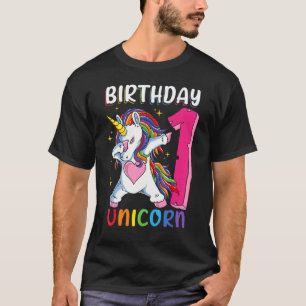 Camiseta Bebê de 1 ano bebendo primeiro aniversario de Unic
