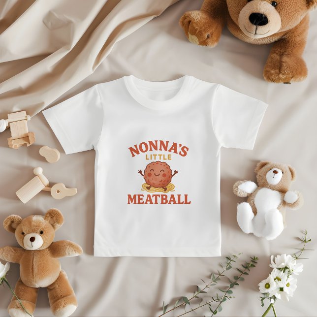 Camiseta Bebê de Meatball de Nonna | Bonito presente italia (Criador carregado)