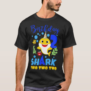 Camiseta Bebê de tubarão aniversário de criança para me