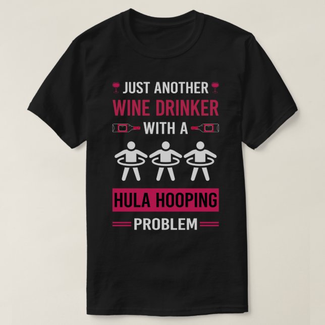 Camiseta Bebê de Vinho Hula Hooping (Frente do Design)