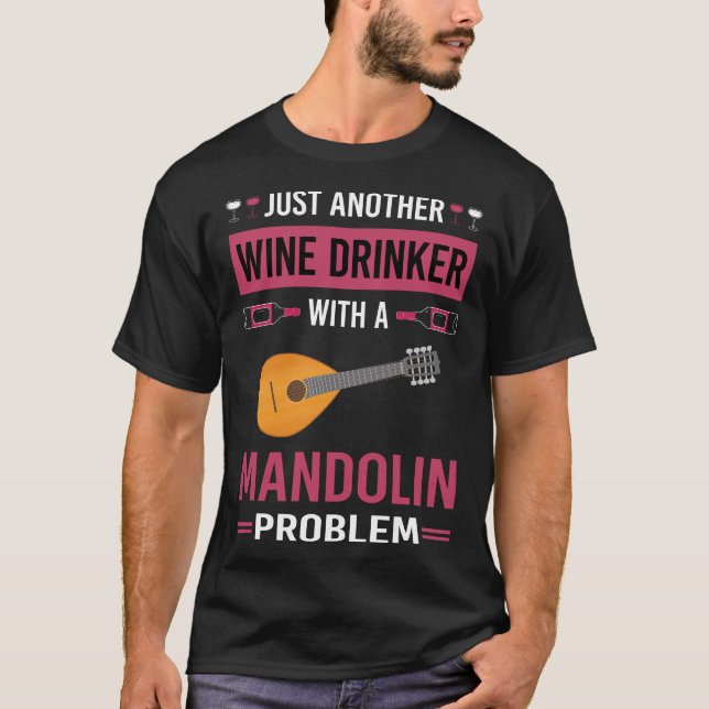 Camiseta Bebê de vinho Mandolin (Frente)