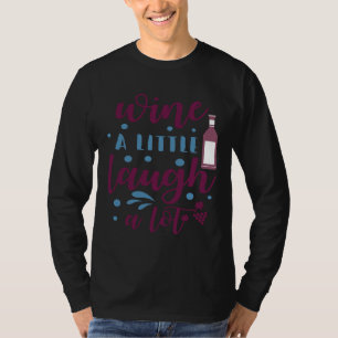 Camiseta Bebê De Vinho Ria Muito
