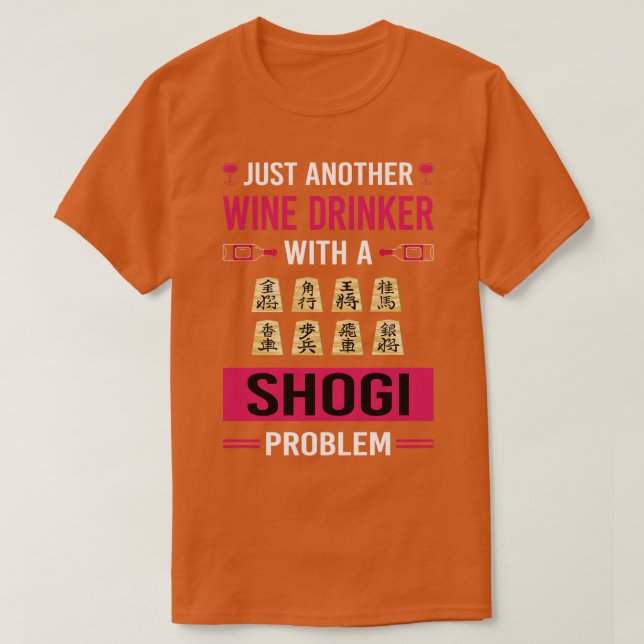 Camiseta Bebê de vinho Shogi (Frente do Design)