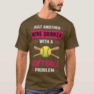 Camiseta Bebê de vinho Softball