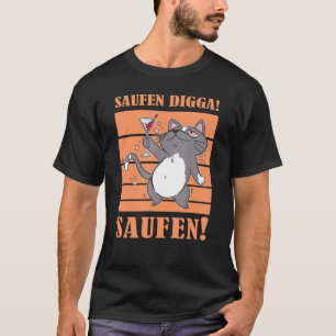 Camiseta Bebe Digga Bebe  Bebedor de Cerveja Gato Cervejeir