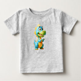 Camiseta Bebê Dinossauro Fofo