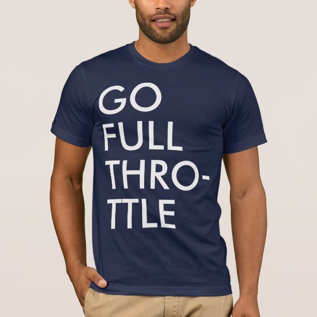 Camiseta Bebê do acelerador a fundo! (Frente)