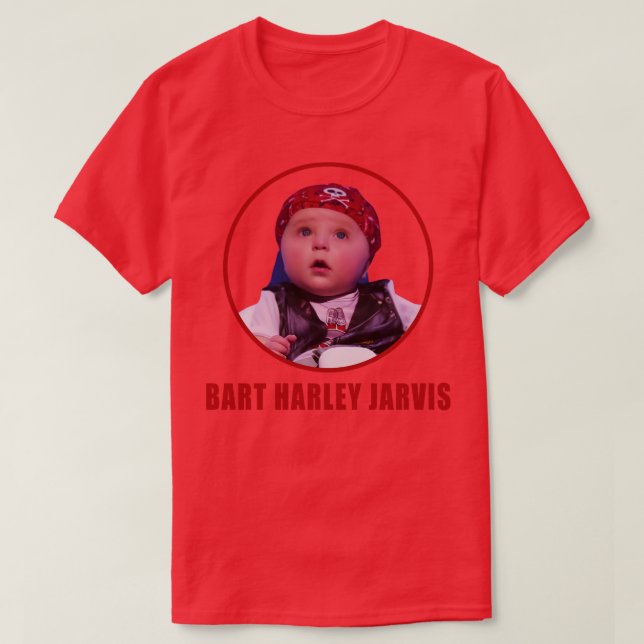 Camiseta Bebê do ano Bart Harley Jarvis (Frente do Design)