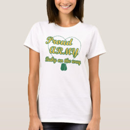 Camiseta Bebê do Exército Orgânico a caminho