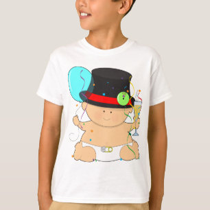 Camiseta Bebê do feliz ano novo
