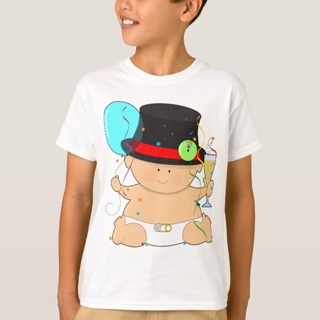 Camiseta Bebê do feliz ano novo (Frente)