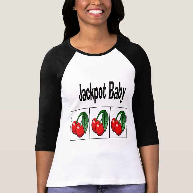 Camiseta Bebê do jackpot (Frente)