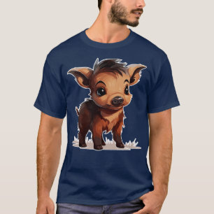Camiseta Bebê do javali selvagem