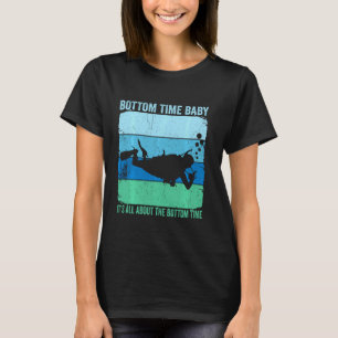 Camiseta Bebê do tempo inferior é sobre o mergulhador engra