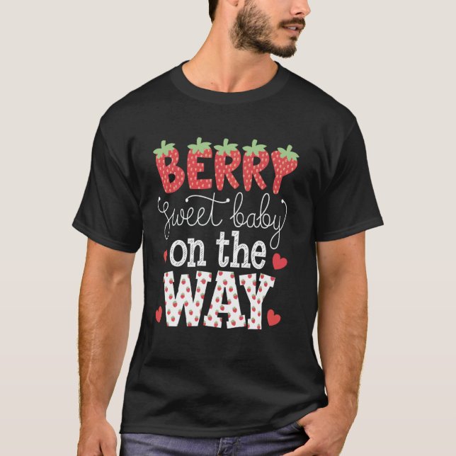 Camiseta Bebê Doce de Frutas a Caminho (Frente)