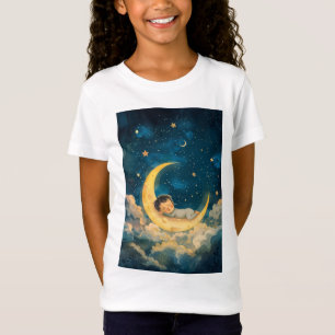 Camiseta Bebê dormindo na lua