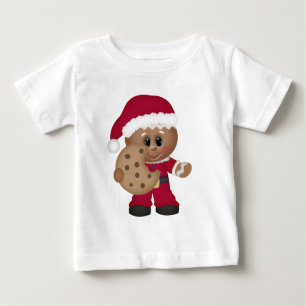 Camiseta bebê dos meninos do Pão-de-Natal