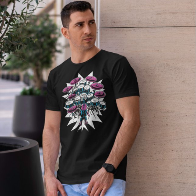 Camiseta Bebê Drummer (Criador carregado)