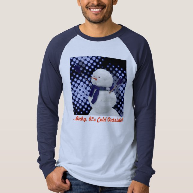 Camiseta … Bebê é parte externa fria! (Frente)