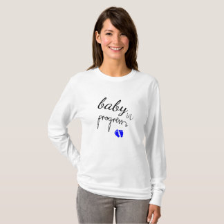 Camiseta Bebê em progresso