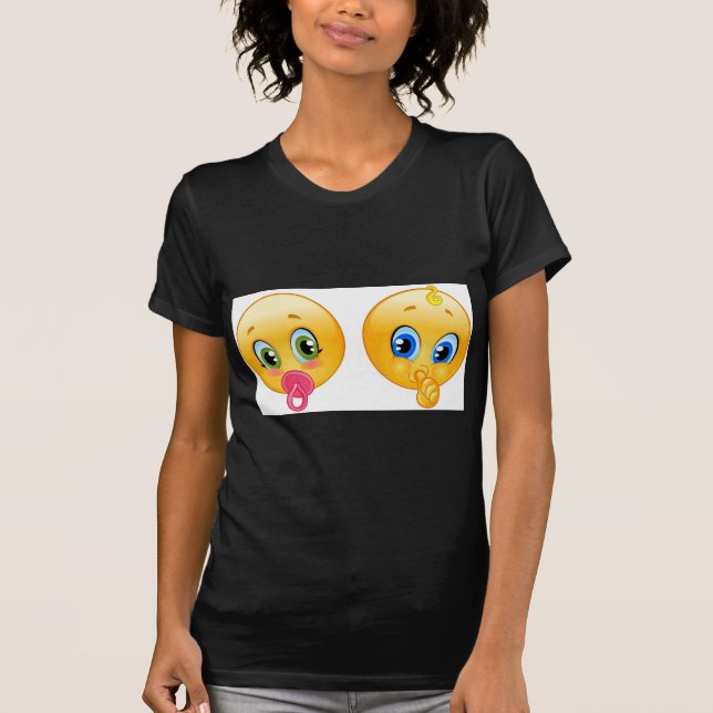 Camiseta bebê emojis (Frente)