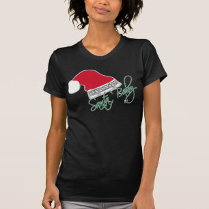 Camiseta Bebê engraçado Bling do papai noel do Natal