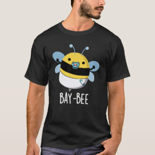 Camiseta Bebê Engraçado Engraçado Bee Pun Dark BG
