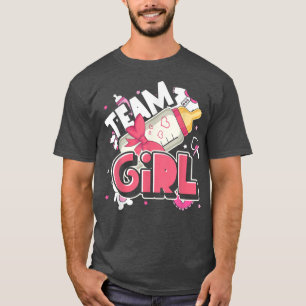 Camiseta Bebê Equipe de Anúncio Rapariga Festa de Bebê