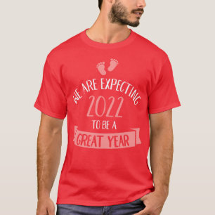 Camiseta Bebê espera que 2022 seja excelente ano de gravide