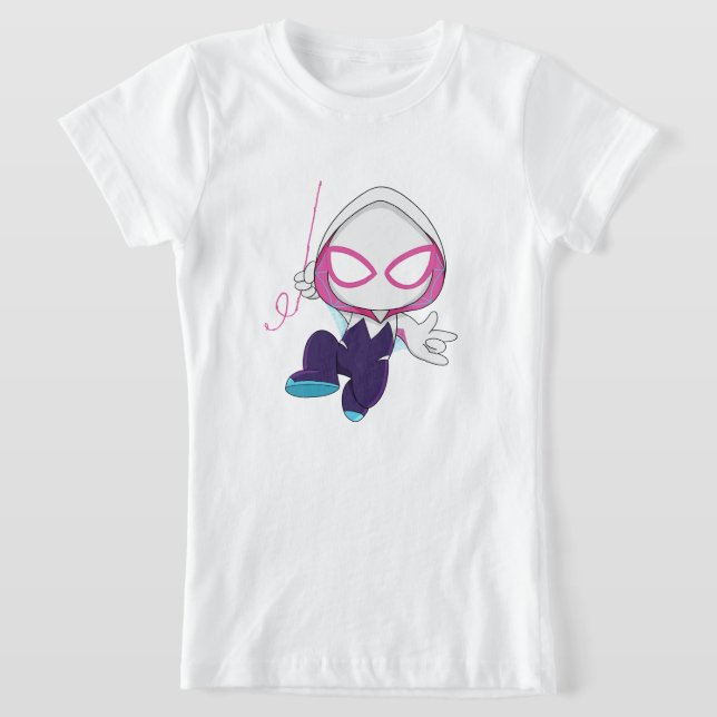 Camiseta Bebê Fantasma Aranha (Postura )