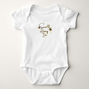 Camiseta Bebê Fofa Abelha Mel Bodysuit