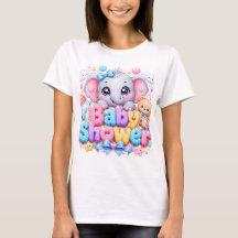 Bebê Fofo Kawaii Chuveiro de Elefante Teddy Rosa P