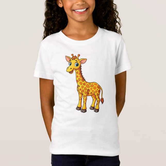 Camiseta Bebê Girafa Fofo Cartoon-35281 (Frente)