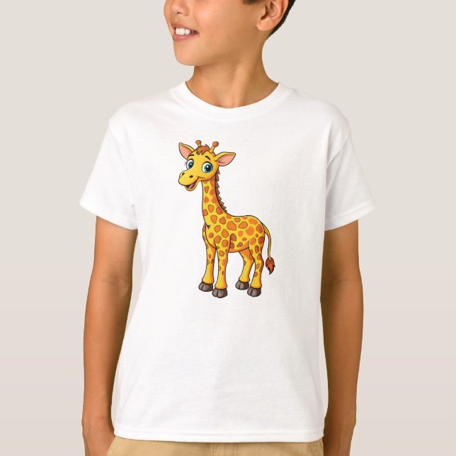 Camiseta Bebê Girafa Fofo Cartoon-35281 (Frente)