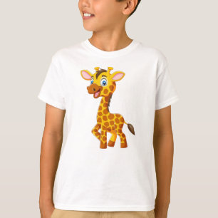 Camiseta Bebê Girafa Fofo Sorriso Desenho-35280