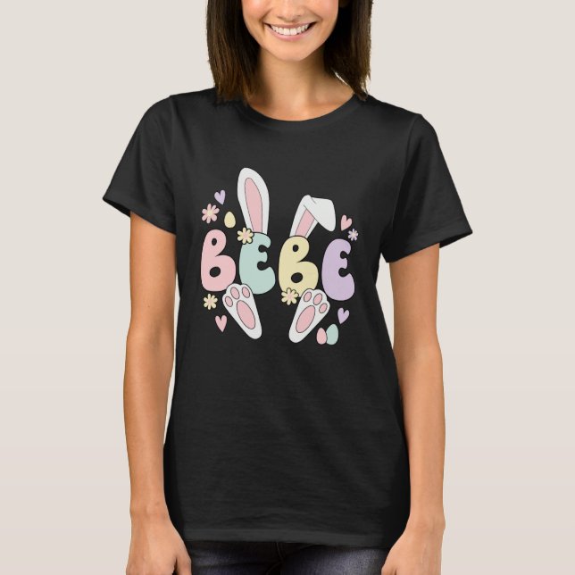 Camiseta Bebe Grandmother Easter Bunny Bebe Grandma Easter  (Frente)